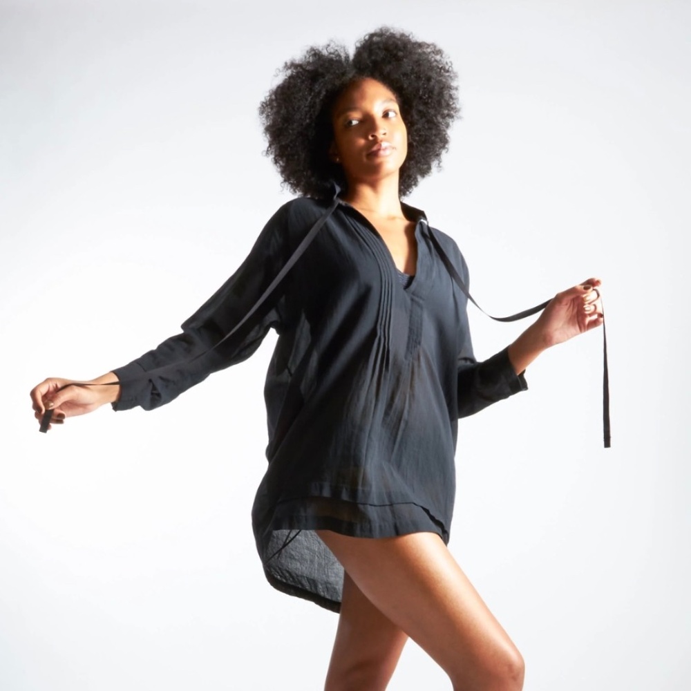 MALIA MILLS Matira Tunic in Cotton Voile - 4/L - Picture 2 of 12